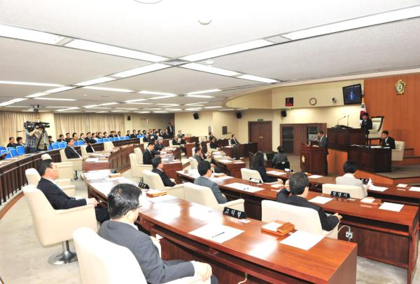 제198회 양천구의회 임시회 개회 모습 대표이미지