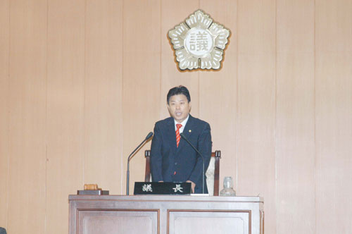 제157회 임시회 개
회식의 인사말 대표이미지