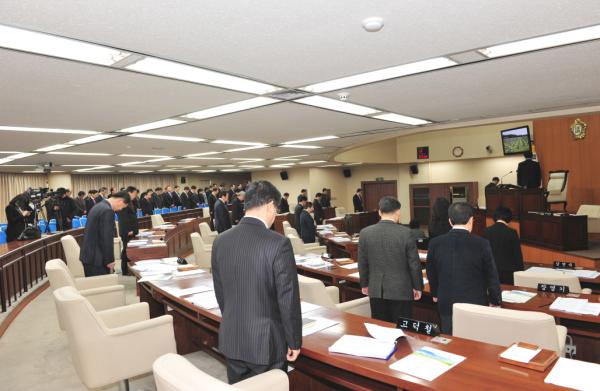 제196회 임시회 제1차본회의 개회 대표이미지