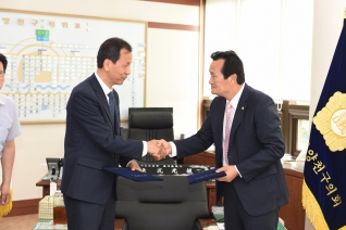 을지훈련 상황실 직원격려 대표이미지