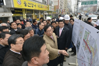 현장시장실 신월지하차도 현장방문 대표이미지